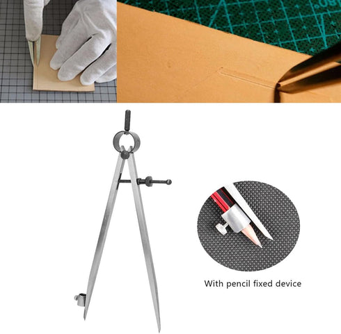Adjustable Wing Divider Craft Tool, 200mm Line Location Scriber Drawing Compasses for Industrial Woodworking Household