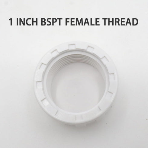 10-Pack 1" White PVC Pipe Fittings End Female Thread Cap Plug Adapters for Plumbing Applications, Easy Install