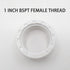 10-Pack 1" White PVC Pipe Fittings End Female Thread Cap Plug Adapters for Plumbing Applications, Easy Install