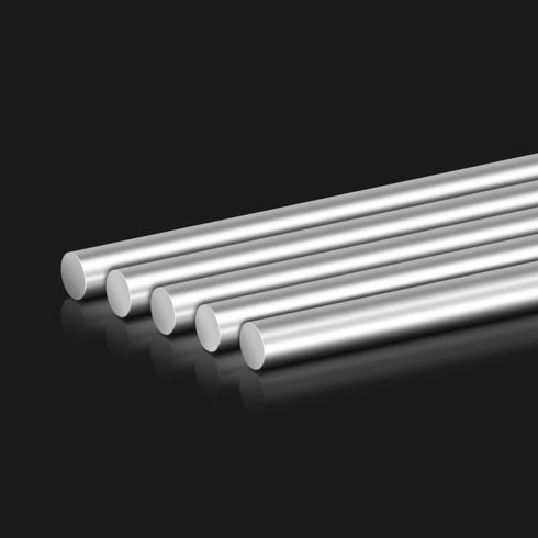 10 Pieces 304 Stainless Steel Model Straight Metal Rods, 2mm x 150mm, Lathe Bar Stock for Toy Car Helicopter