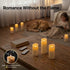 Pack 12 (D2.15'' H4''5''6'') 10-Key 24 Enido Flameless Candles Led Candles of Battery Candles x Waterproof Outdoor