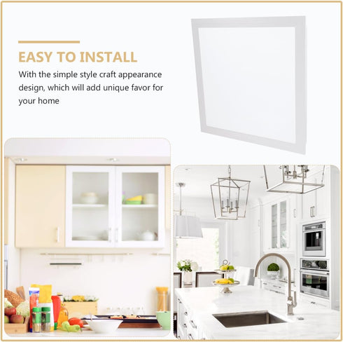 11.81X11.81In Translucent Square Recessed Ceiling Light Cover Aluminum Buckle Plate Frosted Lampshade Trim