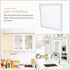 11.81X11.81In Translucent Square Recessed Ceiling Light Cover Aluminum Buckle Plate Frosted Lampshade Trim