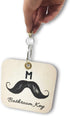 Large Restroom, Pass Key Tag Holder w/Key Ring Cool Design | Male and Female Bathroom Passes w/Keychain Ring | For School, Office, Restaurant, Men's & Women's 6 “ x 6”