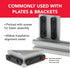 8020 3280 10 Series 1/4-20 Double Threaded Slide in Economy T-Nut Steel T-Slot Accessories (25 Pack)