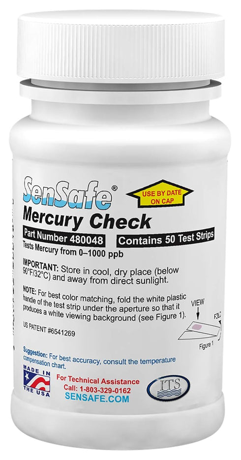 Industrial Test Systems WaterWorks 480048 Mercury Check, 50-1000 ppb Range, 2 Minutes Test Time