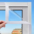 VOLLENC Window Insulation Kit with Magic Tape Windproof Frostproof Curtains 85x80cm White Winter