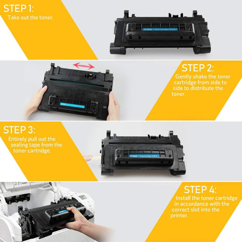 v4ink HP 64A CC364A Compatible Toner Cartridge Replacement (1-Pack) for Laserjet P4014 P4015 P4515 Printers