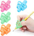BUSHIBU Pencil Grips for Kids Handwriting, 4 Pcs Toddler Grippers, Pen Trainer for Beginners