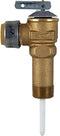 SharkBite NCLX-5LX Temperature and Pressure Relief Valve, Push to Connect Brass Plumbing Fittings