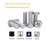 binifiMux 110pcs Assortment Kit, 10-32 Pan Phillips Screws, Hex Nuts, Flat Washers, 304 Stainless Steel, 1/4" 5/16"