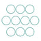 uxcell Fluorine Rubber O-Rings, Green, Pack of 10, 22mm OD, 20mm ID, 1mm Width FKM Seal Gasket