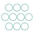 uxcell Fluorine Rubber O-Rings, Green, Pack of 10, 22mm OD, 20mm ID, 1mm Width FKM Seal Gasket