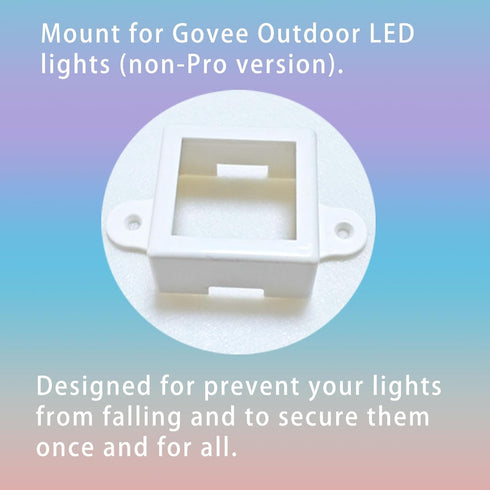 12 PIAOLGYI Mount for Govee Non-Pro Outdoor LED Lights, Pcs Plastic, Easy Installation, Secure Support
