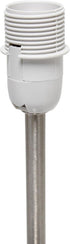 LT1198-WHT 10.5" Simple Designs Stylish Mini Pop of Color Table Lamp, for Living Room, Bedroom, Office, Sand Nickel