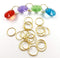 DERA 100pcs 20mm 304 round stainless steel ring for Chandelier, Curtain,Suncatchers, Crystal Garland,Necklaces,