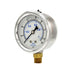PIC Gauges PRO-201L-254B Bottom Mount Glycerin Filled Dual Scale Pressure Gauge, 2.5" Dial, 0-15 psi Range