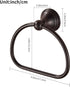WOLIBEER Bronze Towel Ring, Bathroom Hand Towel Holder, Round Wall Mounted Bath Accessories