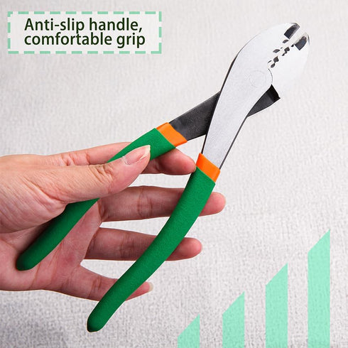Electrician's Terminal Crimp Pliers with Cutter, Wire Crimping Tools for 10 to 22 AWG Terminals and Connectors