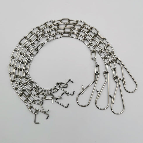 4 Pack Toilet Handle Chain, Stainless Steel Flapper Lift Chain Replacement Kit, Adjustable Length for Most Toilet