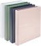 Samsill Earth's Choice 1-Inch Durable D-Ring View Binder 4 Pack, Eco-Friendly Boho Assortment, USDA Certified Biobased