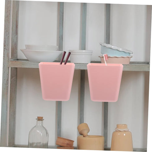 5-Piece Rolling Cart Accessories - Hanging Cup Storage for Makeup & Pens