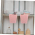 5-Piece Rolling Cart Accessories - Hanging Cup Storage for Makeup & Pens