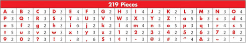 Carson Dellosa 219-Piece Kind Vibes Cutout Letters, 4" Colorful Upper and Lowercase Alphabet, Numbers, Punctuation for