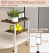 Clamp on Desk Organizer Shelf, Heavy-Duty 2-Tier Adjustable Storage for Desktop Accessories, Gaming Devices, White