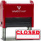X-Large Basic Closed Self Inking Rubber Stamp with Red Ink