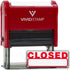X-Large Basic Closed Self Inking Rubber Stamp with Red Ink