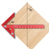 Aluminum Alloy Center Positioning Ruler, Multi-Function High-Precision Metric Measuring Tool for Right Angles