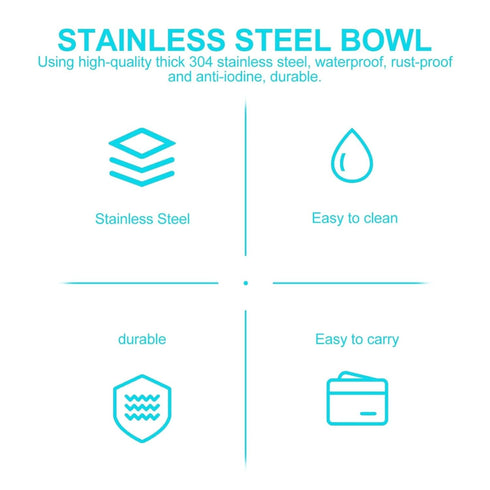 2pcs Stainless Steel Medical Surgical Bowls, Thickened Iodine Cups for Sponges and Dressings, Seamless Construction