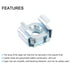 uxcell 5/16-18 10Pcs Cage Nut, Snap-in Cage Nuts, Carbon Steel Zinc Plated Metric Nut for Server Rack Cabinet, Silver