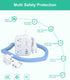 European Travel Plug Adapter, Alitayee EU/UK/US Travel Power Strip with 3 Outlets 3 USB Ports, International Universal