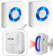 Caregiver Pager Indoor Motion Sensor Alarm for Fall Prevention - 2 Pager + 1 Sensor for Elderly Dementia Patients