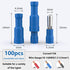 smseace 100Pcs Blue Bullet Connectors 16-14AWG Bullet wire connectors Female&Male Bullet Butt connector for Automotive Boat Stereo Industrial equipment
