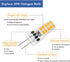 G4 LED Bulb 12V JC Type, 20-30W T3 Halogen Equivalent, 6000K Daylight White, 10-Pack