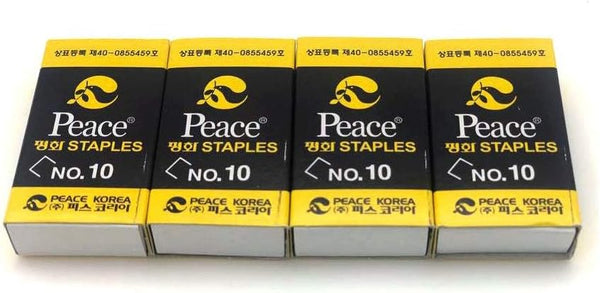 Staples No.10 - Mini Staples, Office School Supplies, 4,000pcs (4 Boxes)
