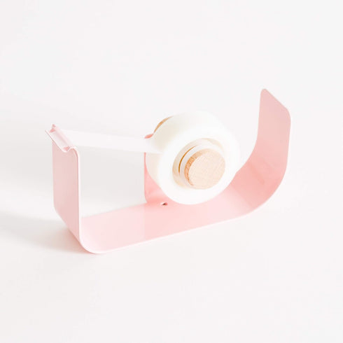 U Brands Metal Tape Dispenser, Desktop Accessory, Arc Collection, 1” Core, Pink, 3553A04-24