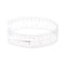 Film Flexible Ruler 12 Inch, Transparent PET Plastic Covered Folding Straight Ruler with 1mm Scale