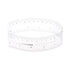 Film Flexible Ruler 12 Inch, Transparent PET Plastic Covered Folding Straight Ruler with 1mm Scale