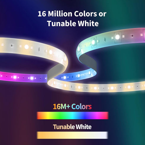 Aqara LED Strip T1 Extension, Requires LED Strip T1 (Sold Separately), 3.28 FT RGB+IC Light Extension, 1 Pack
