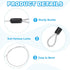 1/8" 2 3.3ft (40") PATIKIL Dia Vinyl Coated Stainless Steel Cable with Loops, Pcs Flexible Wire Rope Security Chain