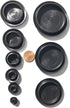 9 Piece Flush Mount Black Hole Plug Assortment for Auto Body and Sheet Metal