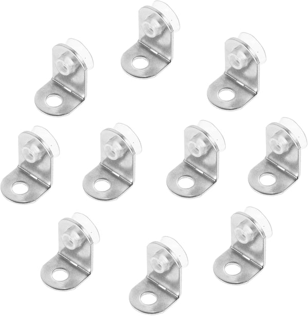 Angoily Stainless Steel Corner Brackets for Shelves Heavy Duty Brackets for Glass