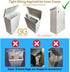 Sanitary Napkin Receptacle, Surface Mount Steel, Measures 7 ½ “ w x 9 3/4 “ H x 4” D, White