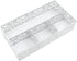 EasyPAG Desk Drawer Organizer with 3 Small Bins and 1 Long Bin, White