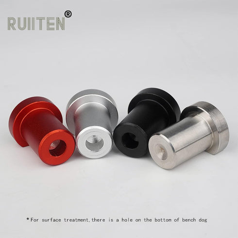 6 Pack Bench Dogs, Aluminum Alloy Bench Brake Inserts for 20mm Dog Holes, A Woodworking Shop Essential