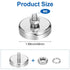 Limbeuuu 4 Packs M8 200 lb Super Strong Neodymium Round Magnet with Male Thread Nuts Bolts Corrosion-Resistant Mounting